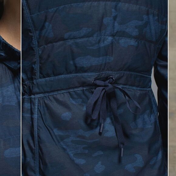 Lululemon Spring Fling Puffy Windbreaker Heathered Lotus Camo Oil Slick Blue 8 - Picture 3 of 16